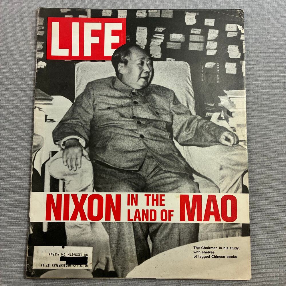 Life Magazine Nixon in the Land of Mao China Visit 1972 Vintage Cold War Issue